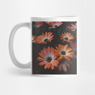 Orange Flowers Mug